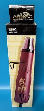Marvy Uchida Embossing Heat Tool Model 2000 II Rubber Stamp Box w/ Instructions